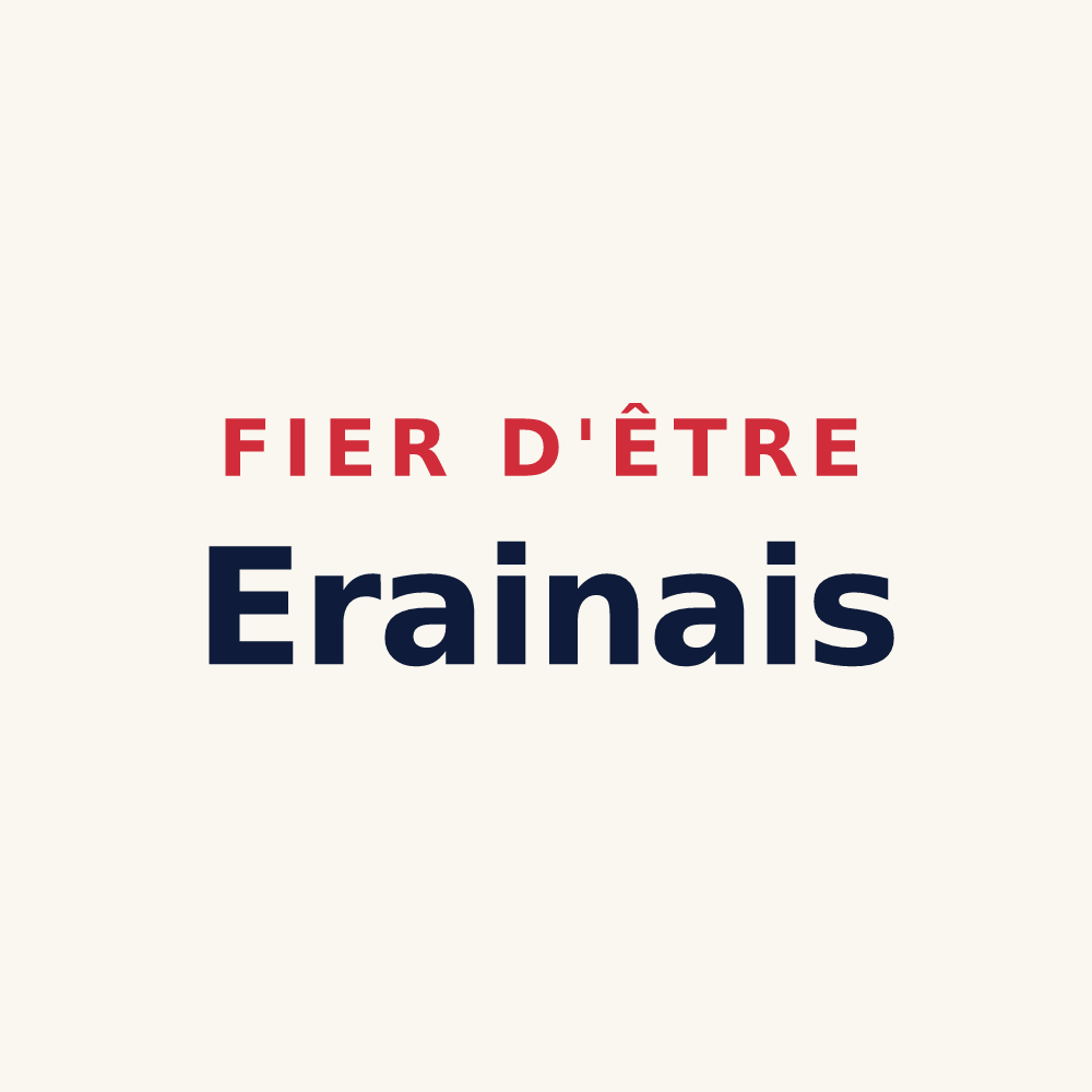 Tasse « Fier d'être Erainais » — design pour Eraines