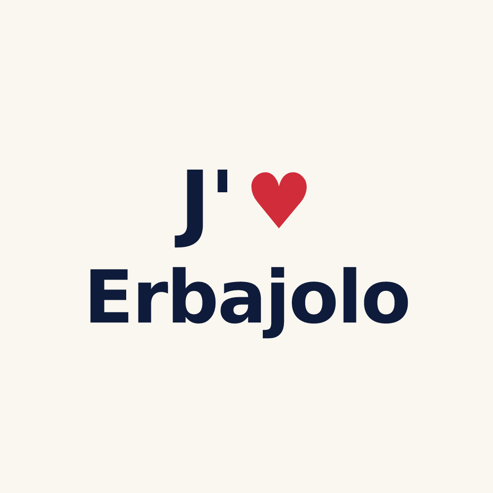 Tasse personnalisée Erbajolo — design J'aime Erbajolo
