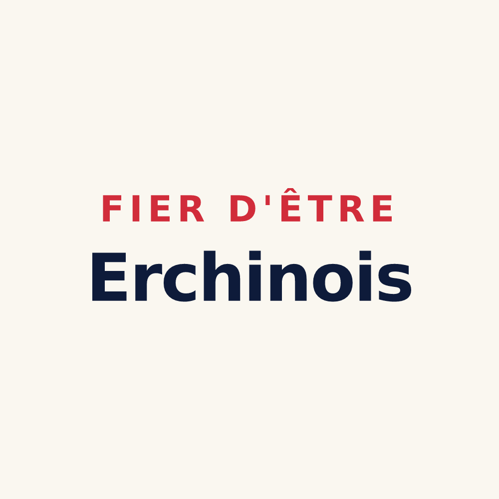 Tasse « Fier d'être Erchinois » — design pour Erchin