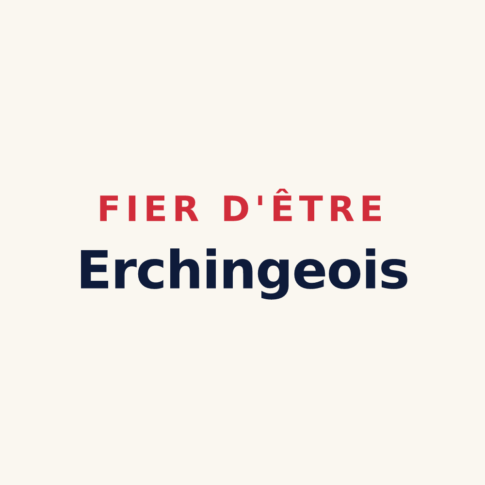 Tasse « Fier d'être Erchingeois » — design pour Erching