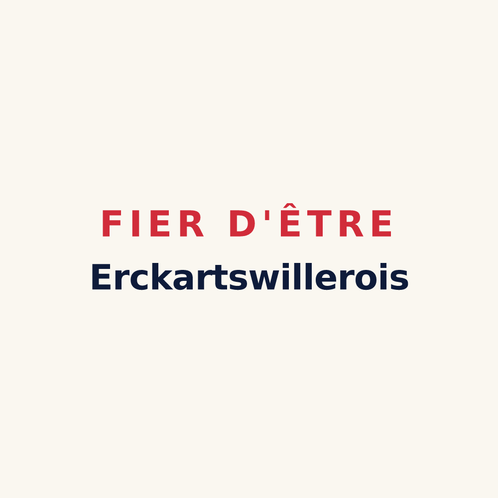 Tasse « Fier d'être Erckartswillerois » — design pour Erckartswiller