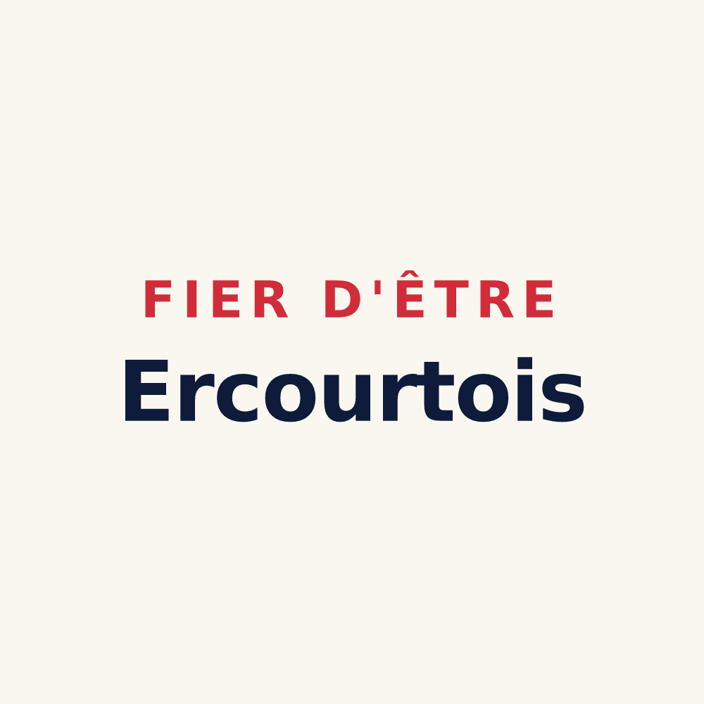 Tasse « Fier d'être Ercourtois » — design pour Ercourt