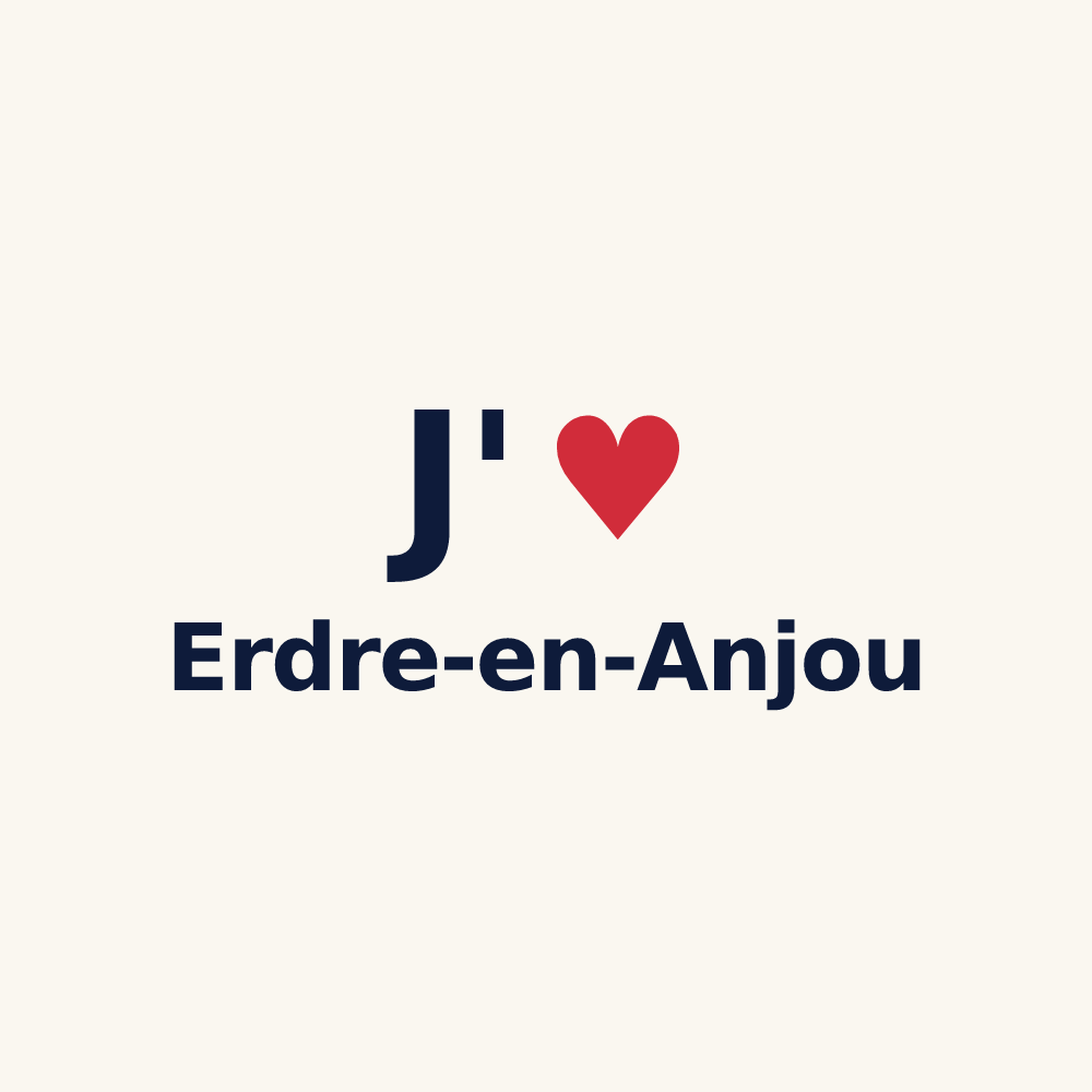 Tasse personnalisée Erdre-en-Anjou — design J'aime Erdre-en-Anjou