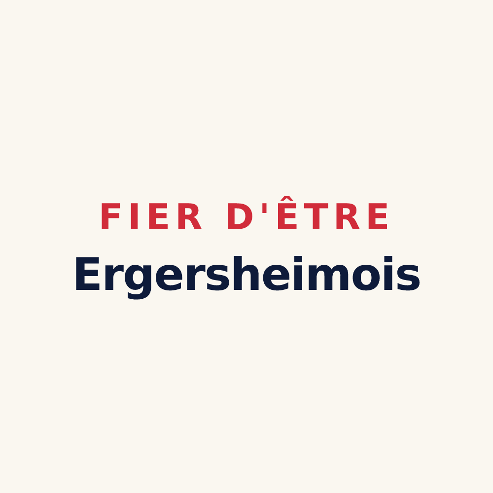 Tasse « Fier d'être Ergersheimois » — design pour Ergersheim