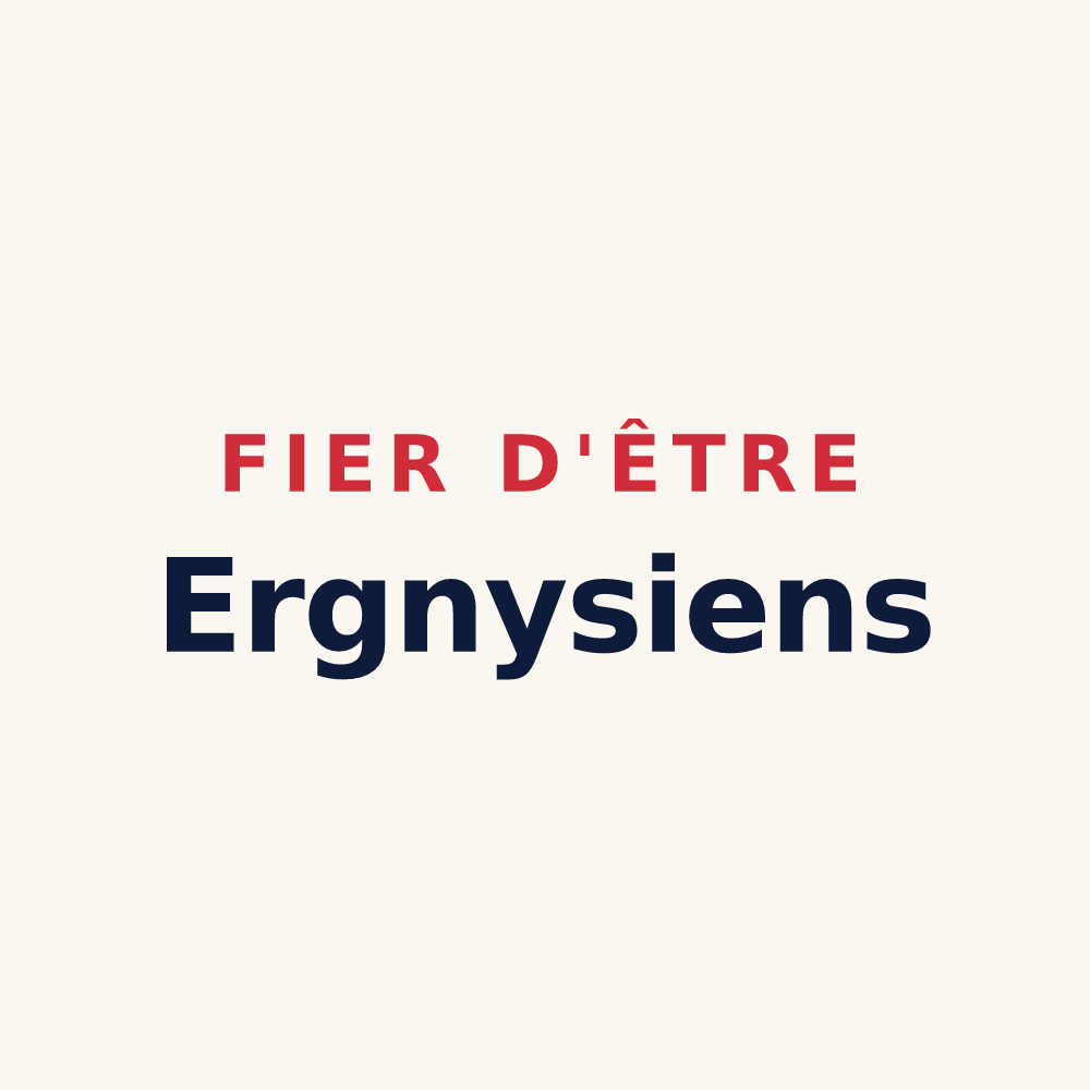 Tasse « Fier d'être Ergnysiens » — design pour Ergny