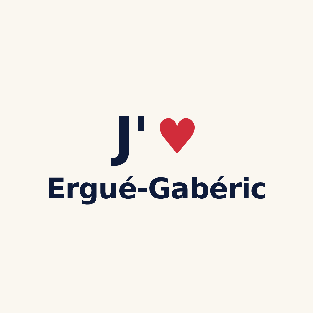 Tasse personnalisée Ergué-Gabéric — design J'aime Ergué-Gabéric