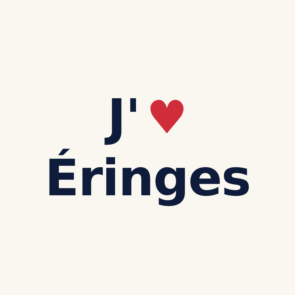 Tasse personnalisée Éringes — design J'aime Éringes