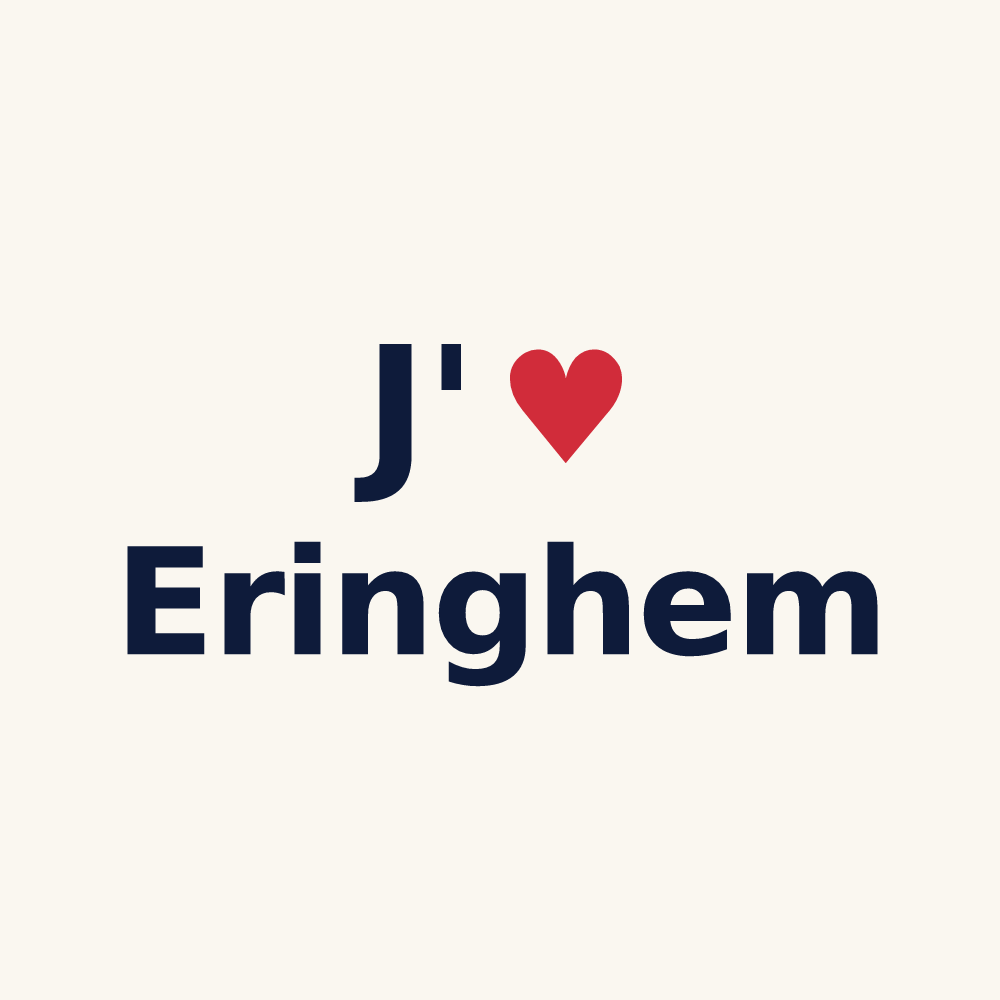 Tasse personnalisée Eringhem — design J'aime Eringhem