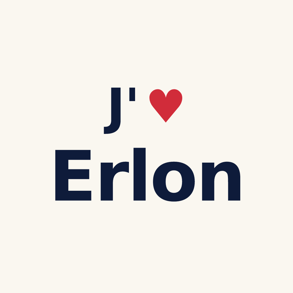 Tasse personnalisée Erlon — design J'aime Erlon