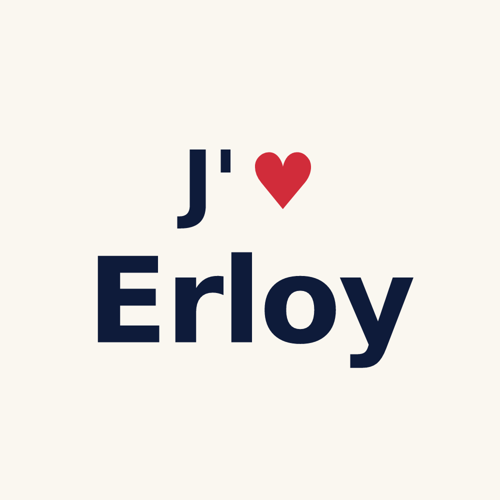 Tasse personnalisée Erloy — design J'aime Erloy