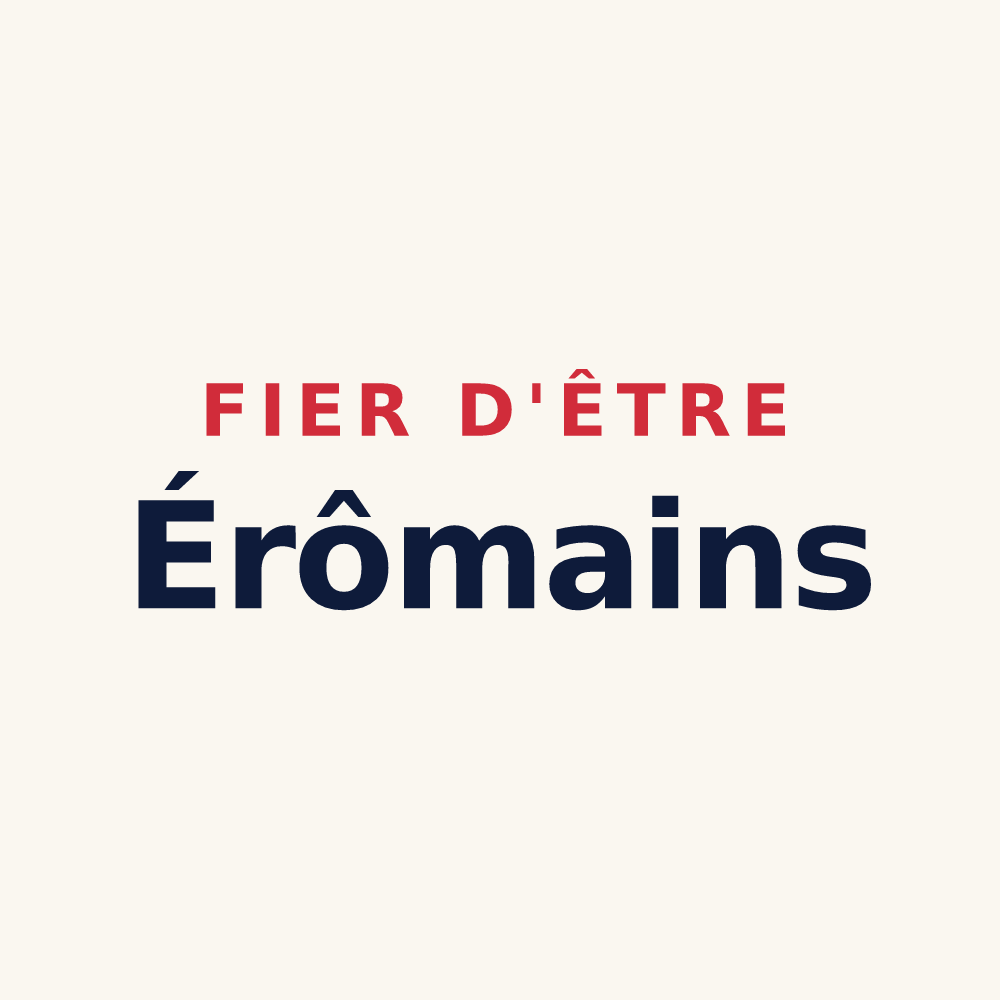 Tasse « Fier d'être Érômains » — design pour Érôme