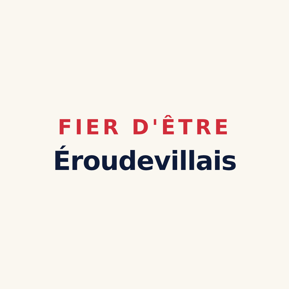 Tasse « Fier d'être Éroudevillais » — design pour Éroudeville