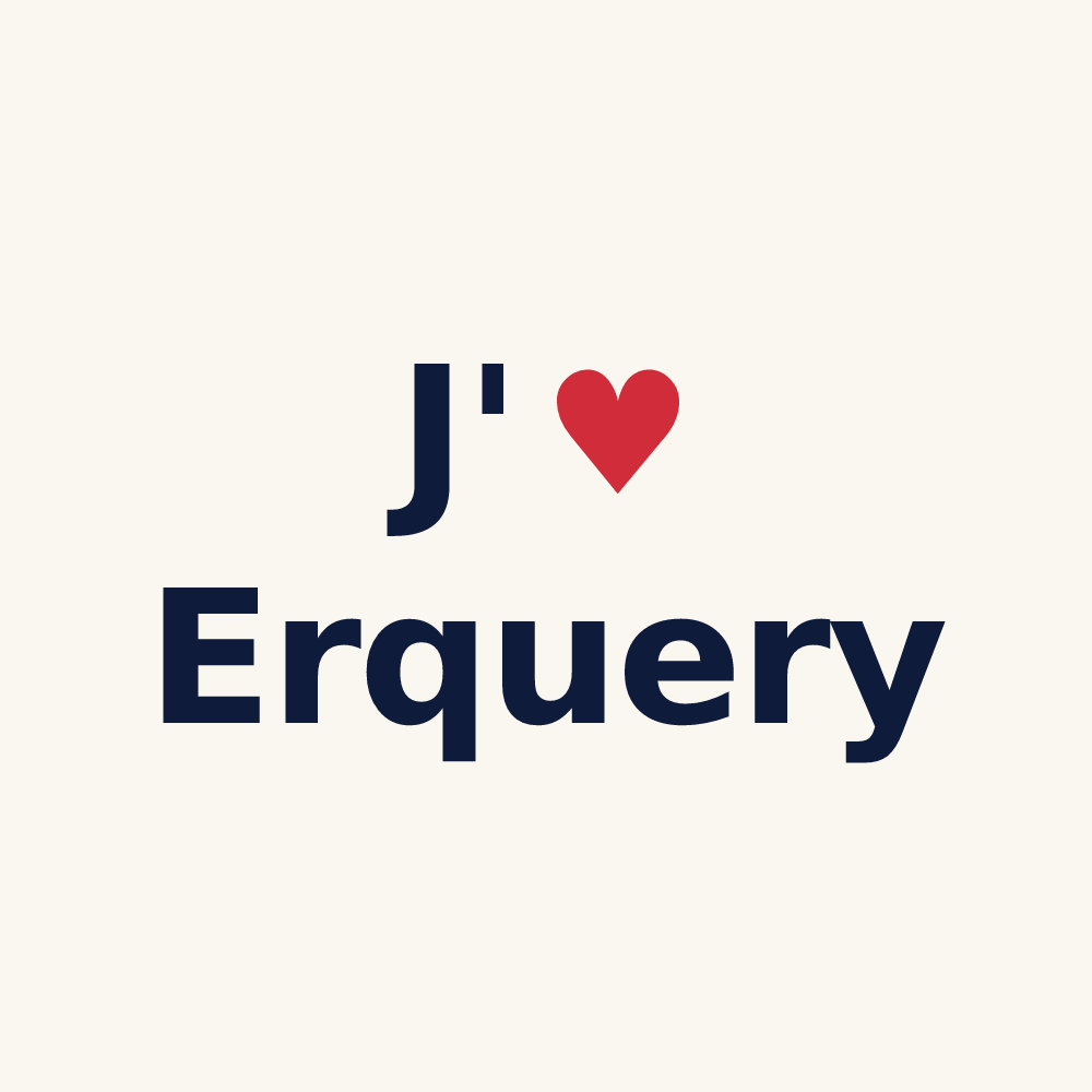 Tasse personnalisée Erquery — design J'aime Erquery