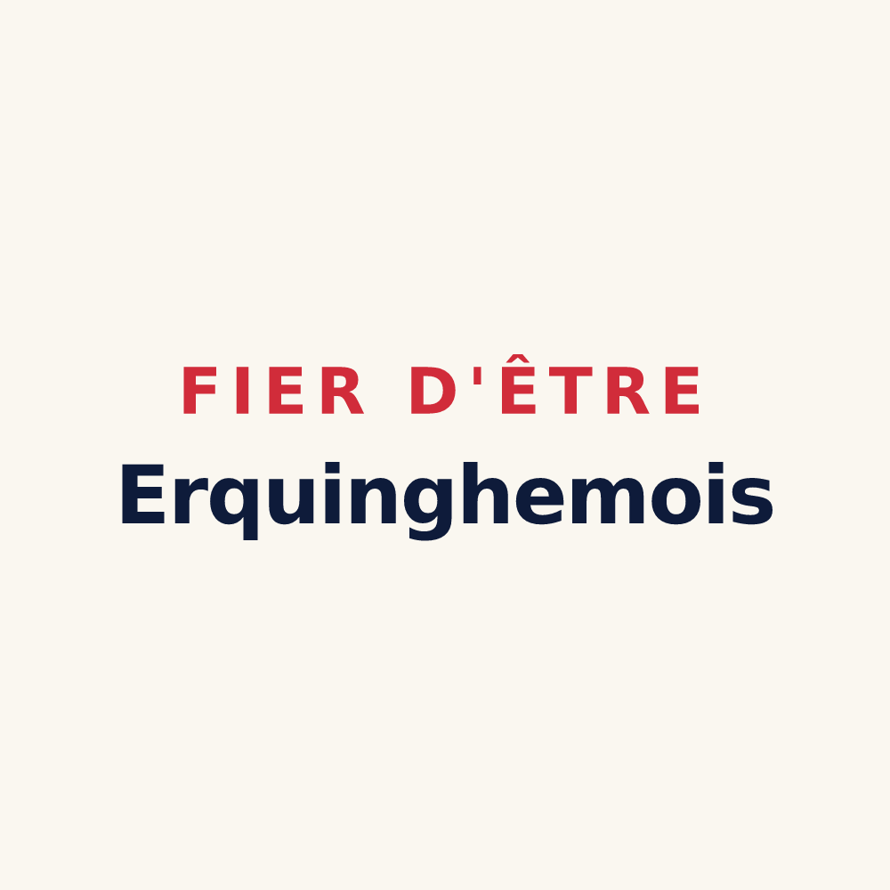 Tasse « Fier d'être Erquinghemois » — design pour Erquinghem-le-Sec