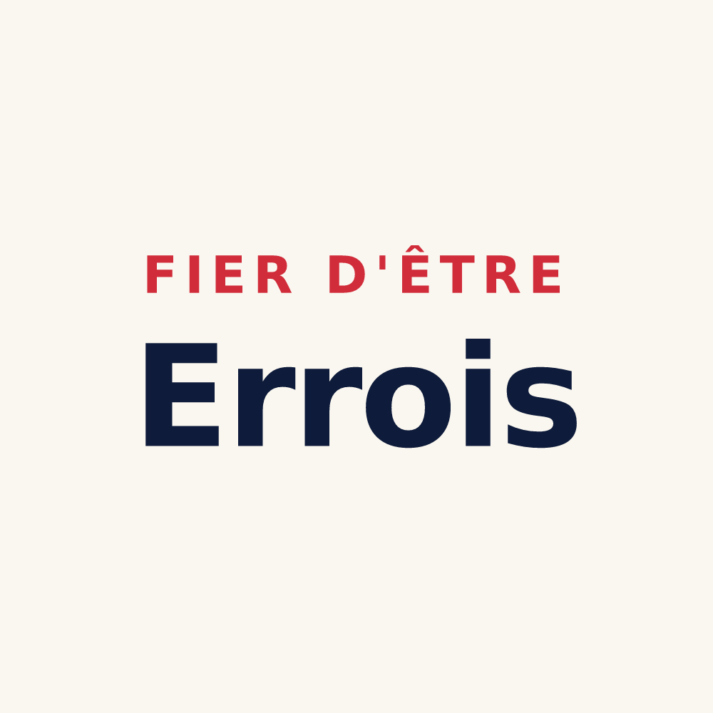 Tasse « Fier d'être Errois » — design pour Erre