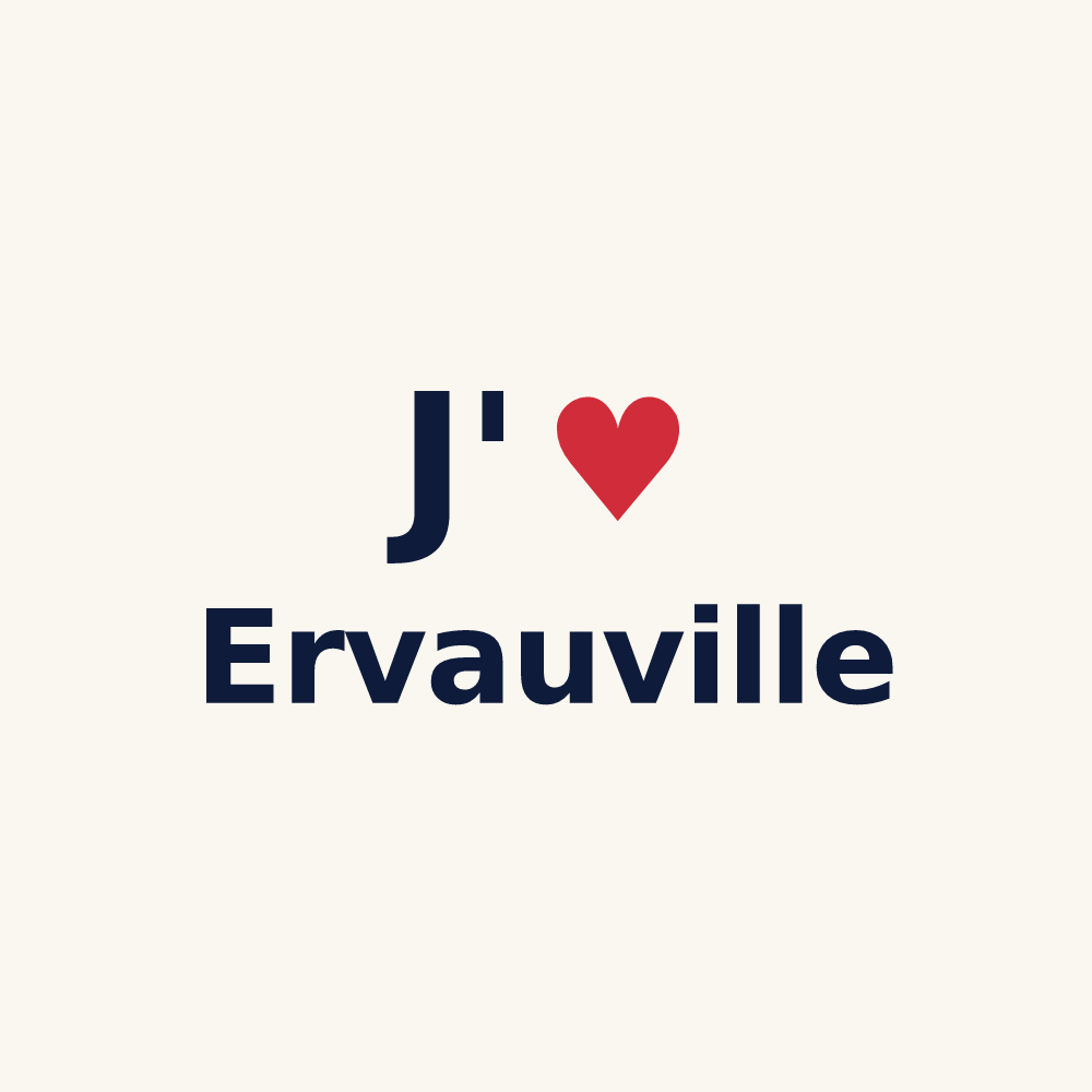 Tasse personnalisée Ervauville — design J'aime Ervauville