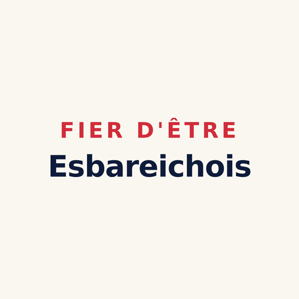 Tasse « Fier d'être Esbareichois » — design pour Esbareich