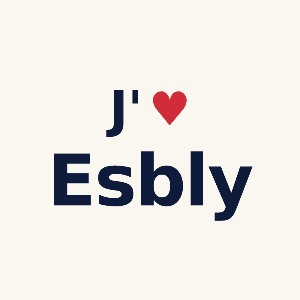 Tasse personnalisée Esbly — design J'aime Esbly