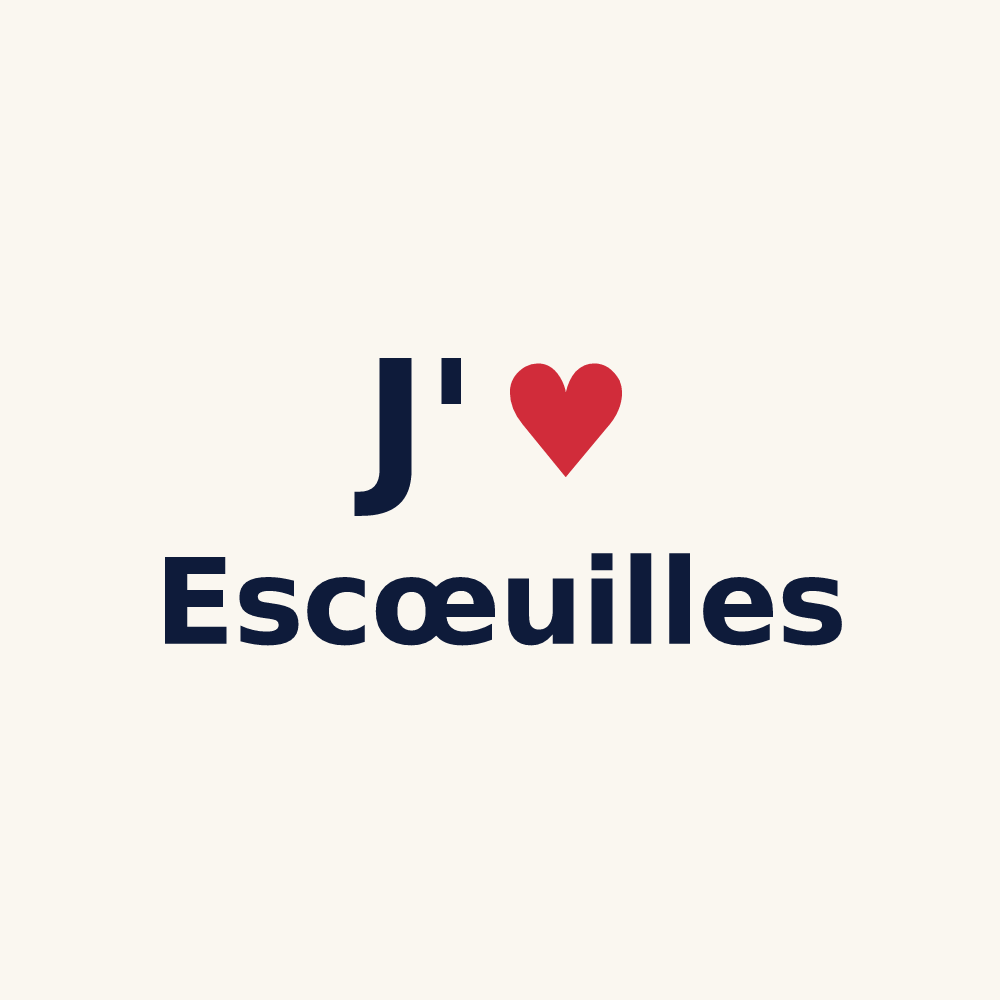 Tasse personnalisée Escœuilles — design J'aime Escœuilles