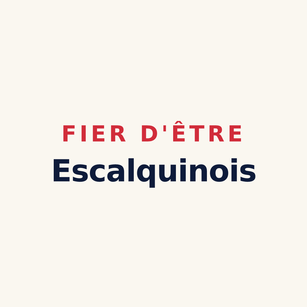 Tasse « Fier d'être Escalquinois » — design pour Escalquens