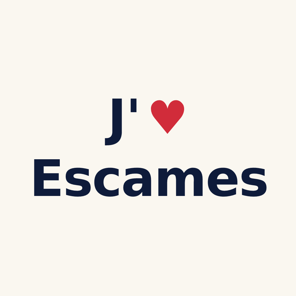 Tasse personnalisée Escames — design J'aime Escames