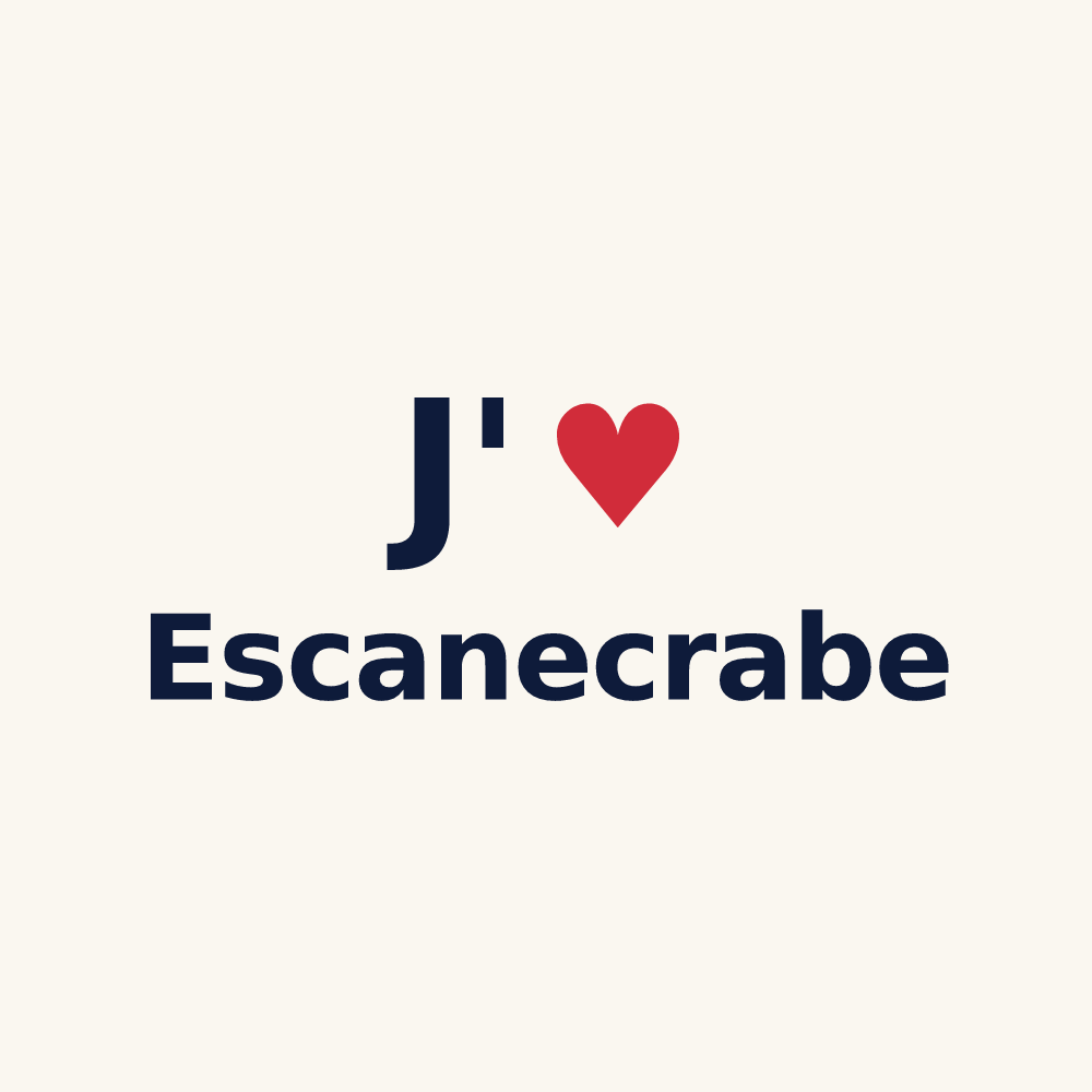 Tasse personnalisée Escanecrabe — design J'aime Escanecrabe