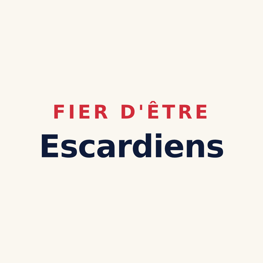 Tasse « Fier d'être Escardiens » — design pour Escardes