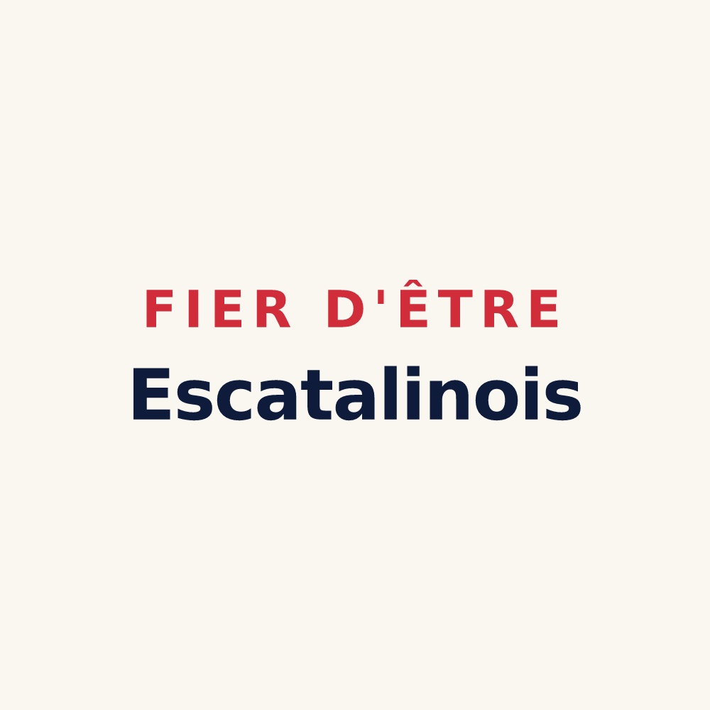 Tasse « Fier d'être Escatalinois » — design pour Escatalens