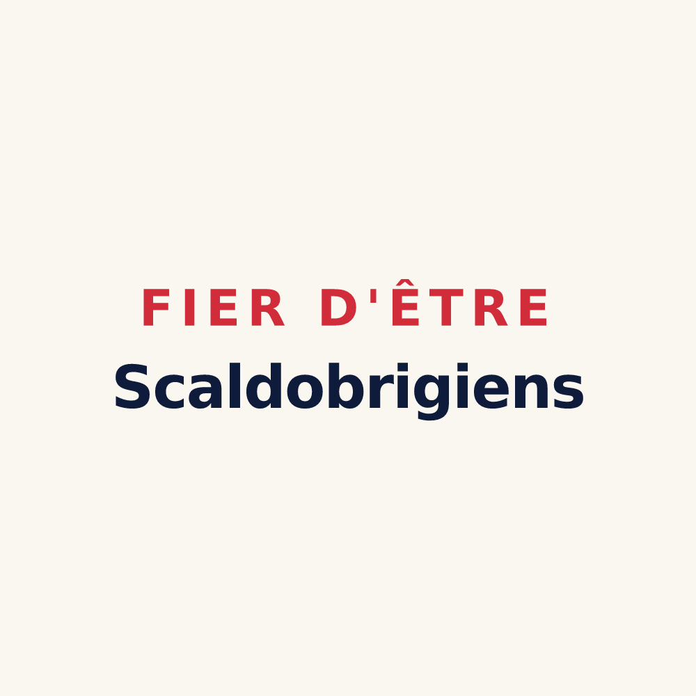 Tasse « Fier d'être Scaldobrigiens » — design pour Escaudœuvres