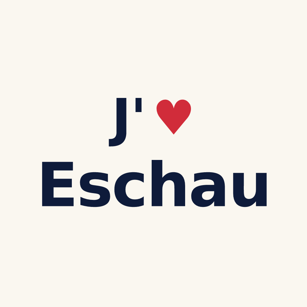 Tasse personnalisée Eschau — design J'aime Eschau
