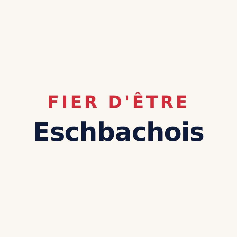 Tasse « Fier d'être Eschbachois » — design pour Eschbach