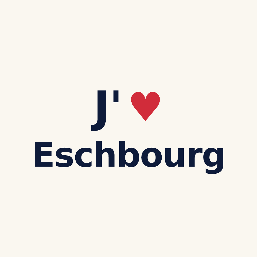 Tasse personnalisée Eschbourg — design J'aime Eschbourg