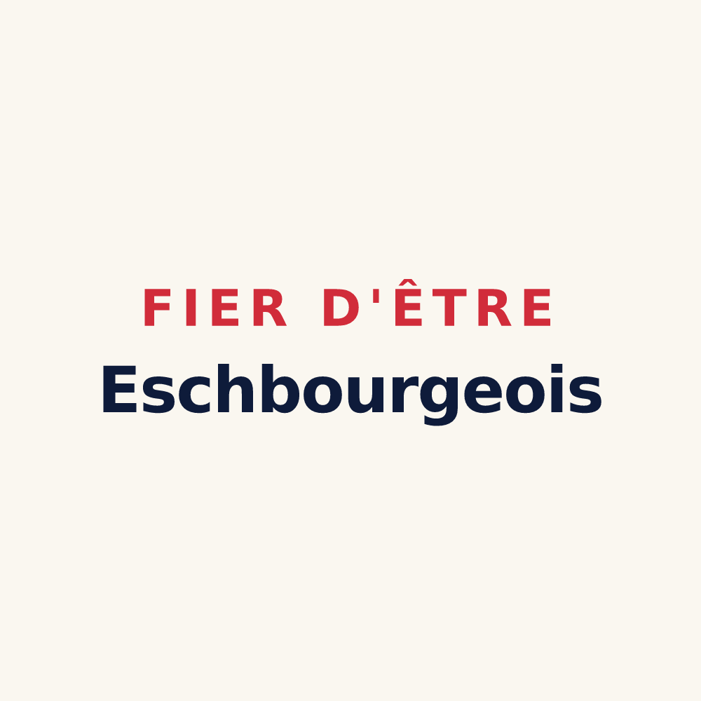 Tasse « Fier d'être Eschbourgeois » — design pour Eschbourg