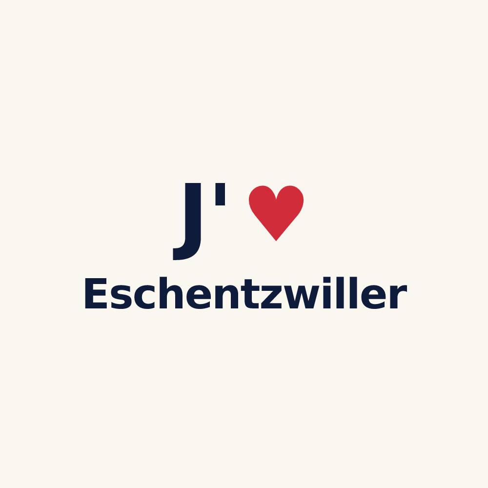 Tasse personnalisée Eschentzwiller — design J'aime Eschentzwiller