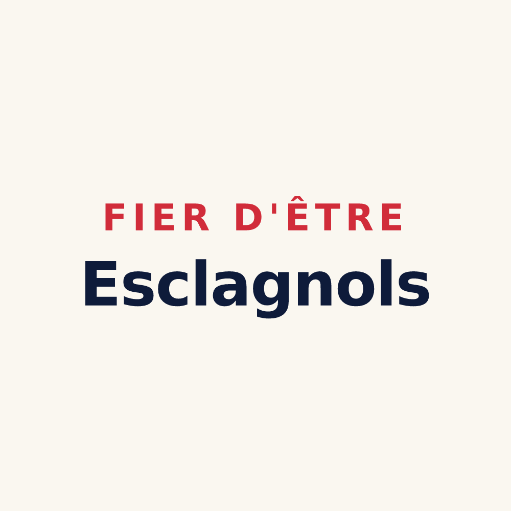 Tasse « Fier d'être Esclagnols » — design pour Esclagne