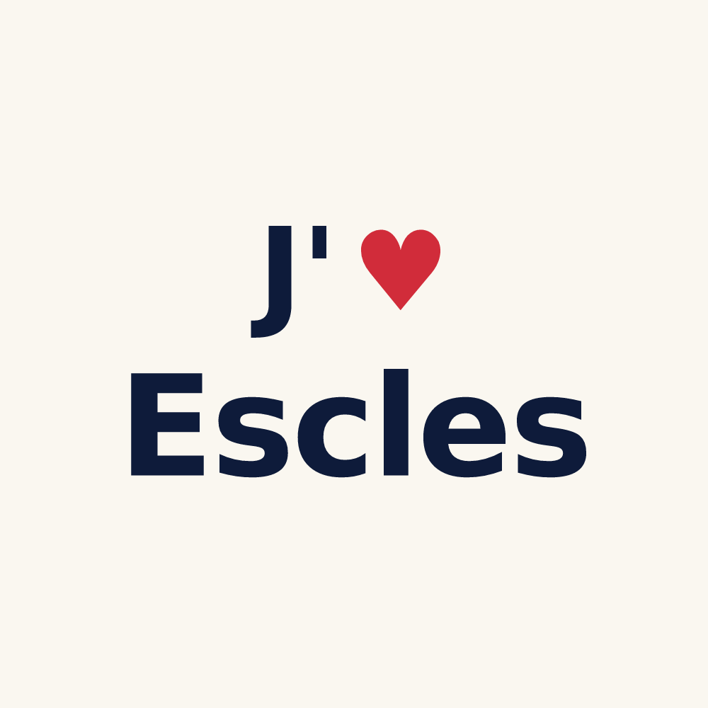 Tasse personnalisée Escles — design J'aime Escles