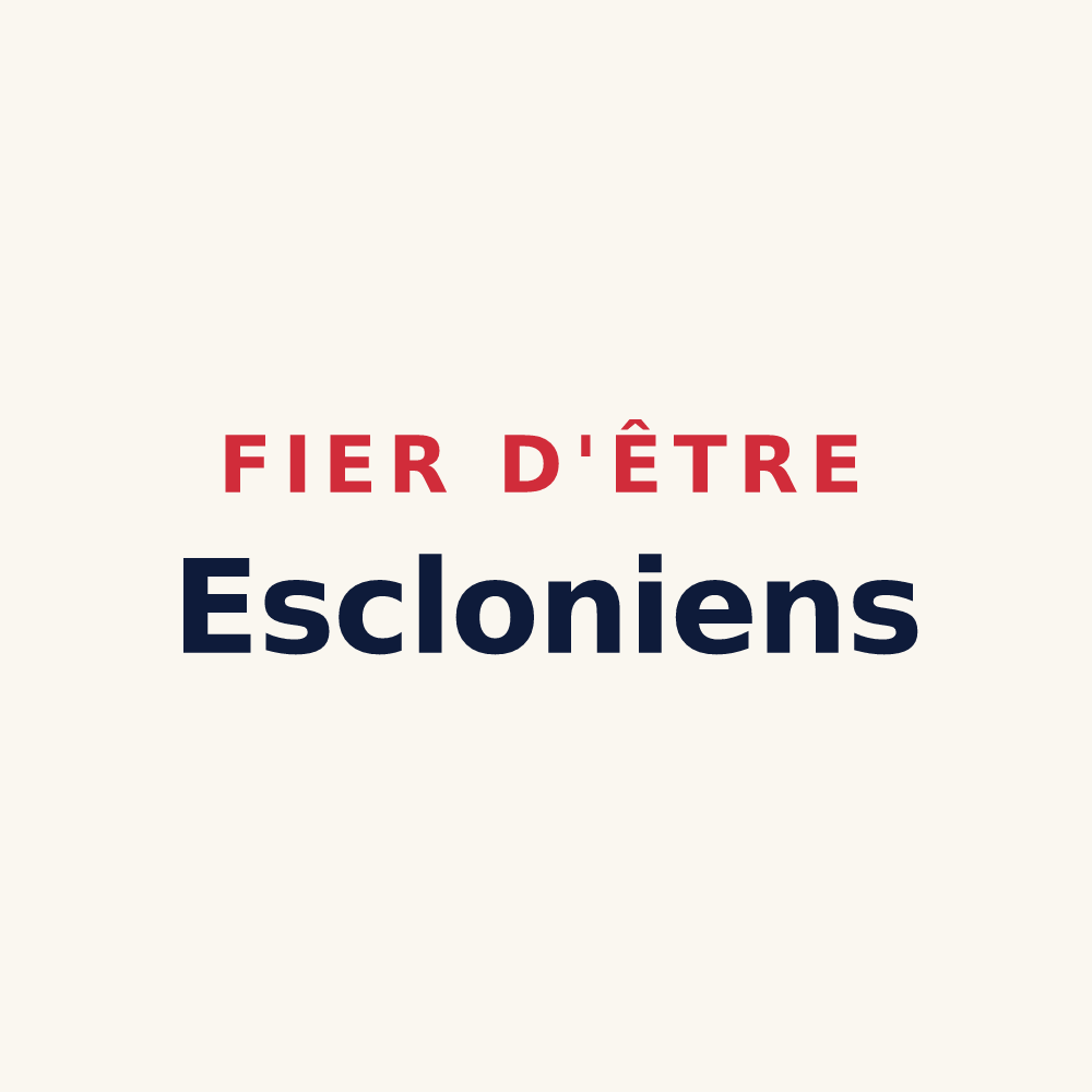 Tasse « Fier d'être Escloniens » — design pour Escles