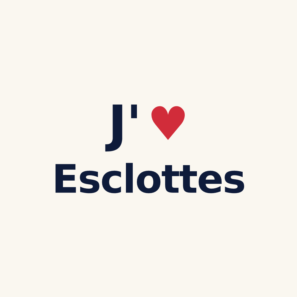 Tasse personnalisée Esclottes — design J'aime Esclottes