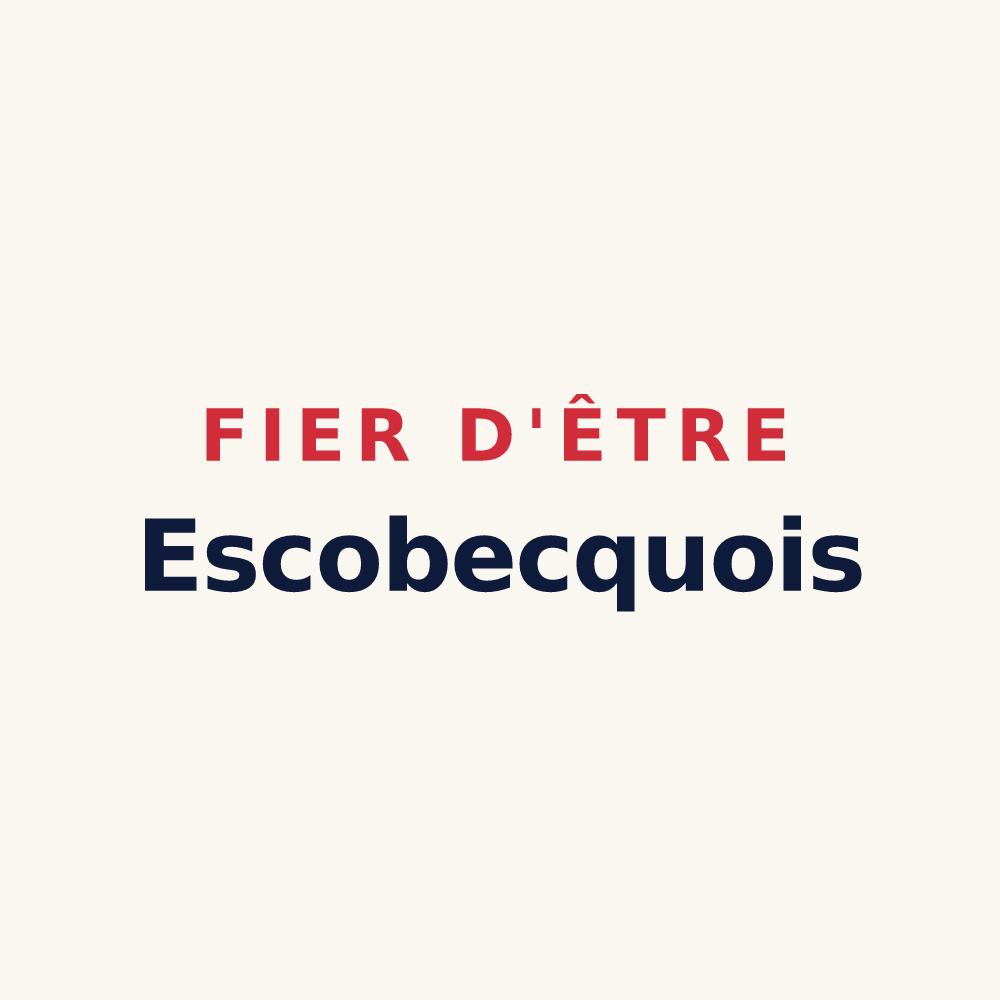 Tasse « Fier d'être Escobecquois » — design pour Escobecques