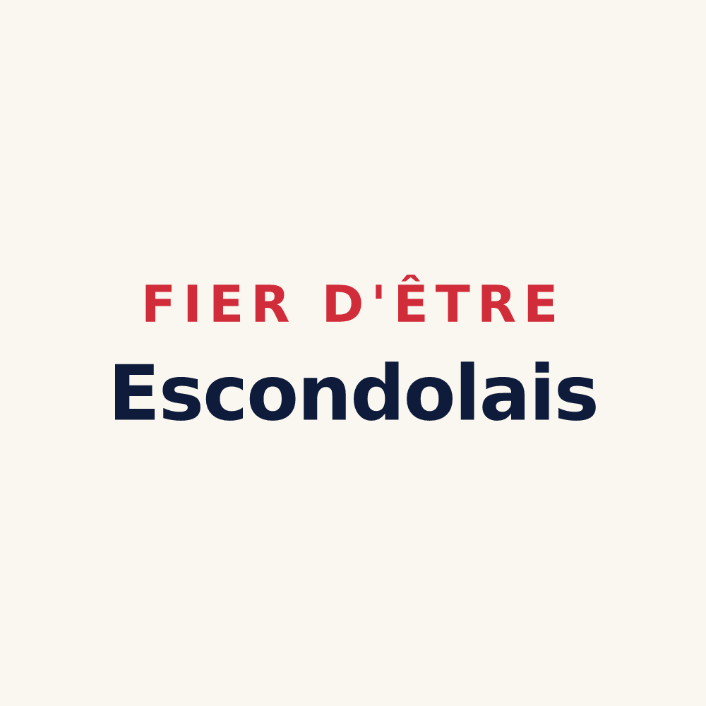 Tasse « Fier d'être Escondolais » — design pour Escondeaux
