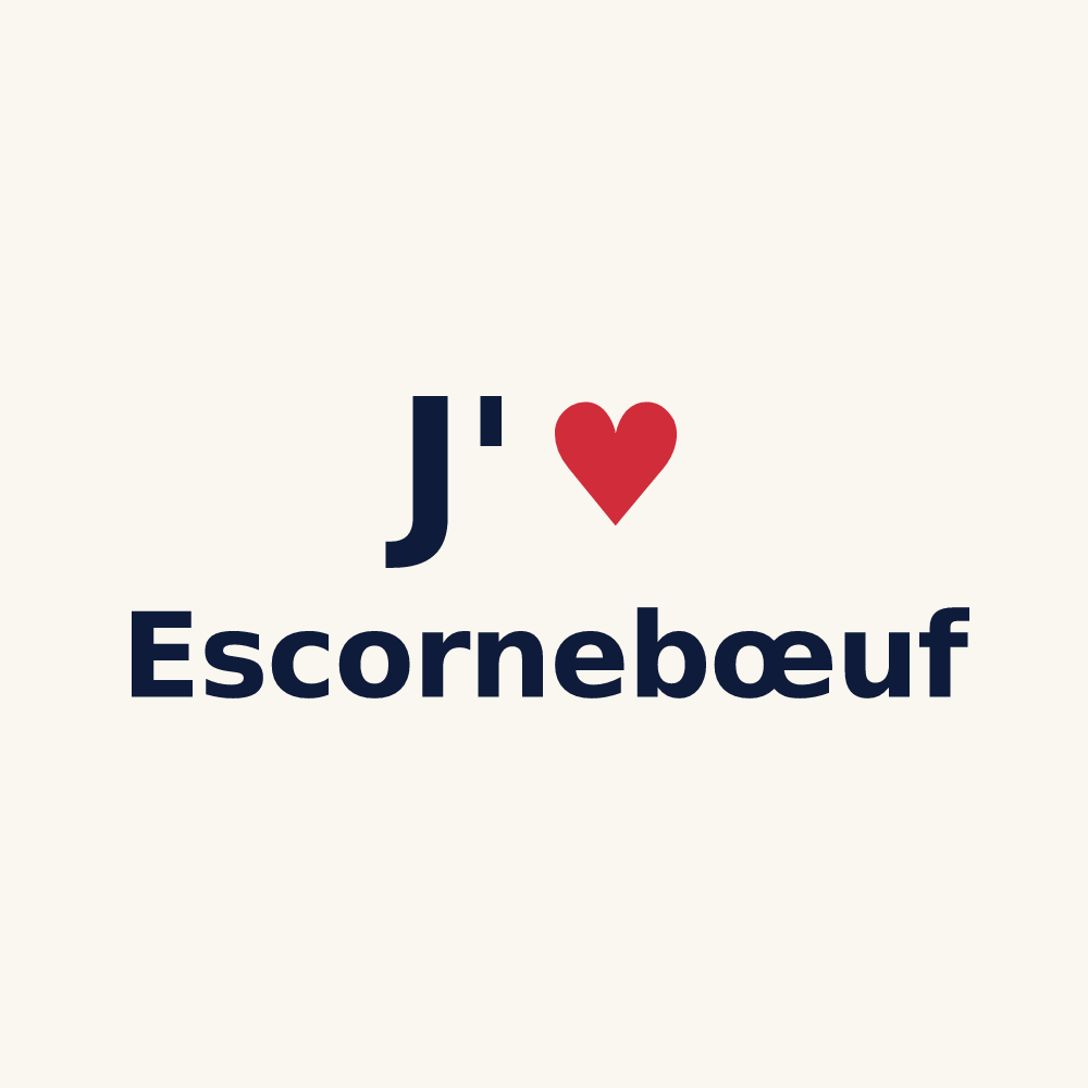 Tasse personnalisée Escornebœuf — design J'aime Escornebœuf