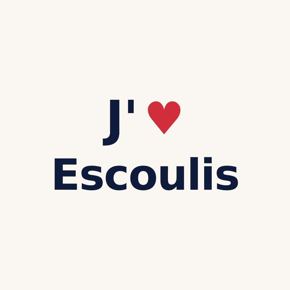 Tasse personnalisée Escoulis — design J'aime Escoulis