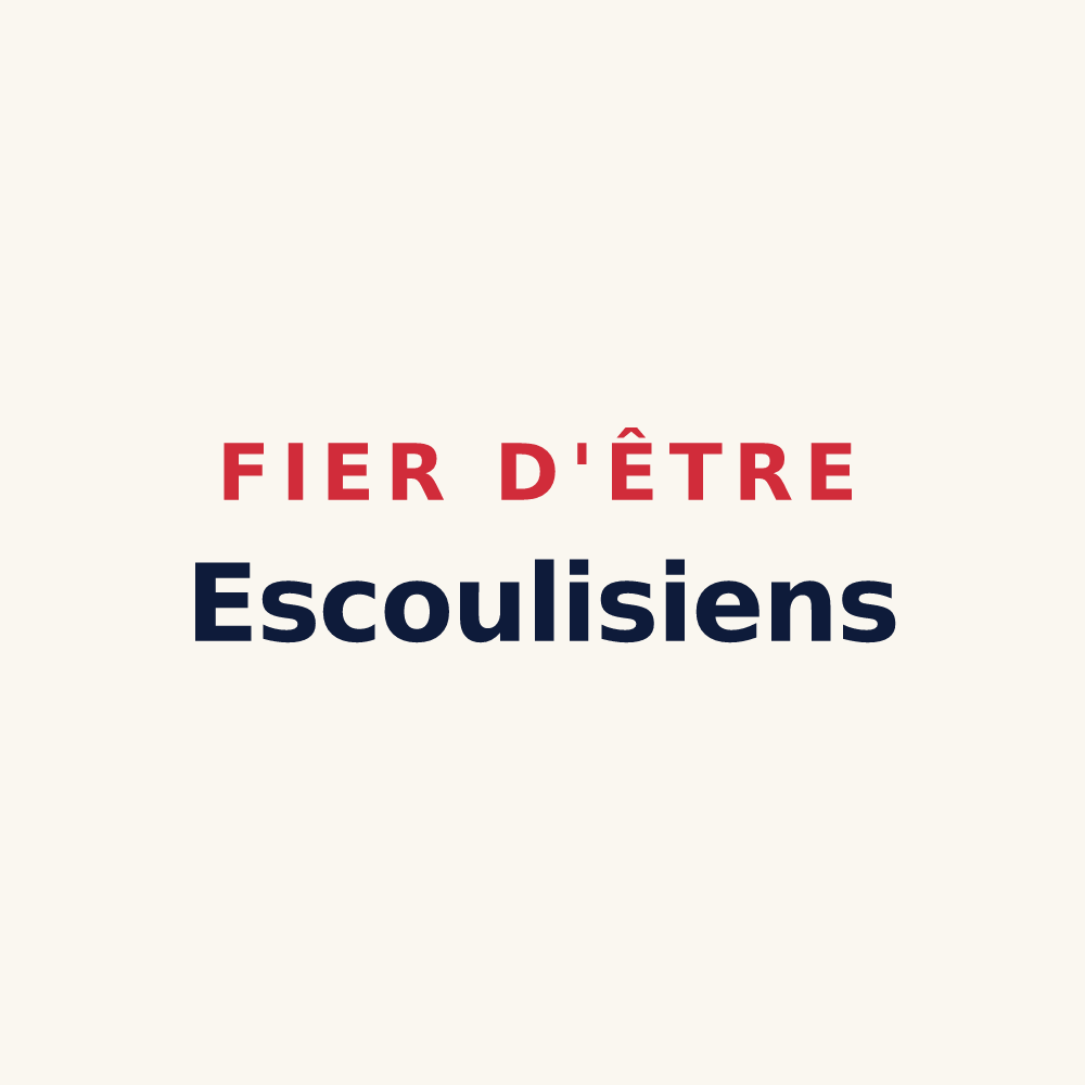 Tasse « Fier d'être Escoulisiens » — design pour Escoulis