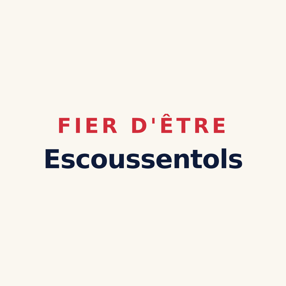 Tasse « Fier d'être Escoussentols » — design pour Escoussens