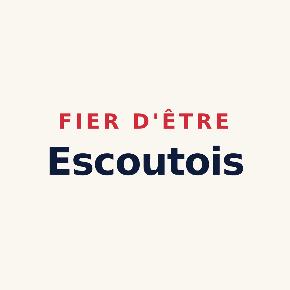 Tasse « Fier d'être Escoutois » — design pour Escoutoux