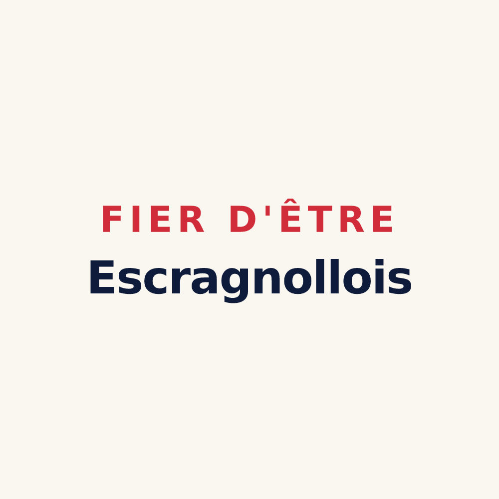 Tasse « Fier d'être Escragnollois » — design pour Escragnolles