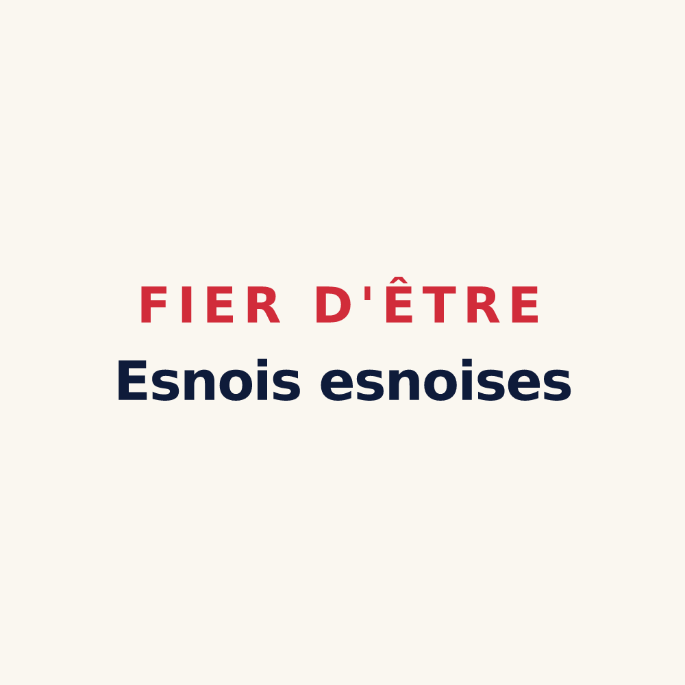 Tasse « Fier d'être Esnois esnoises » — design pour Esnes