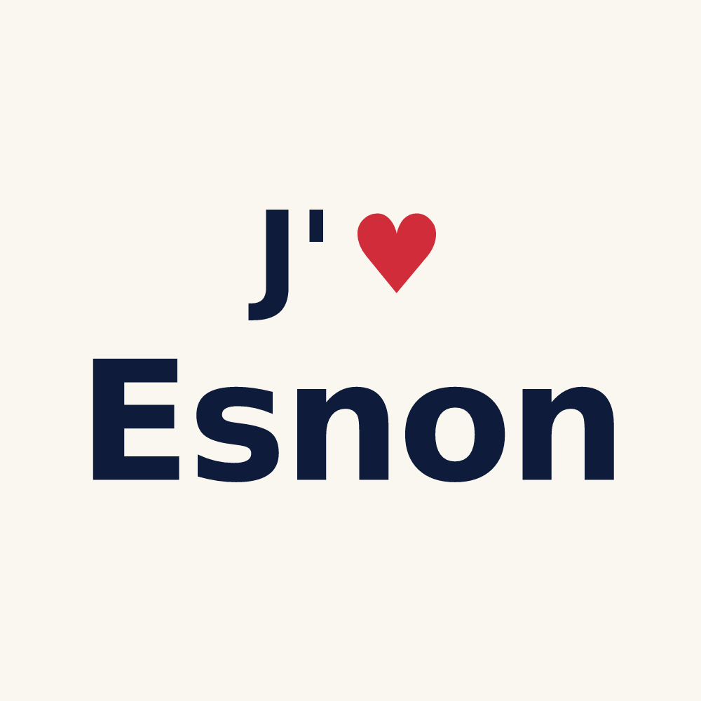 Tasse personnalisée Esnon — design J'aime Esnon