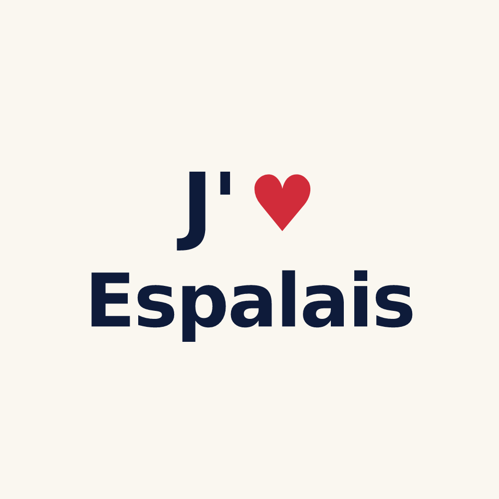 Tasse personnalisée Espalais — design J'aime Espalais