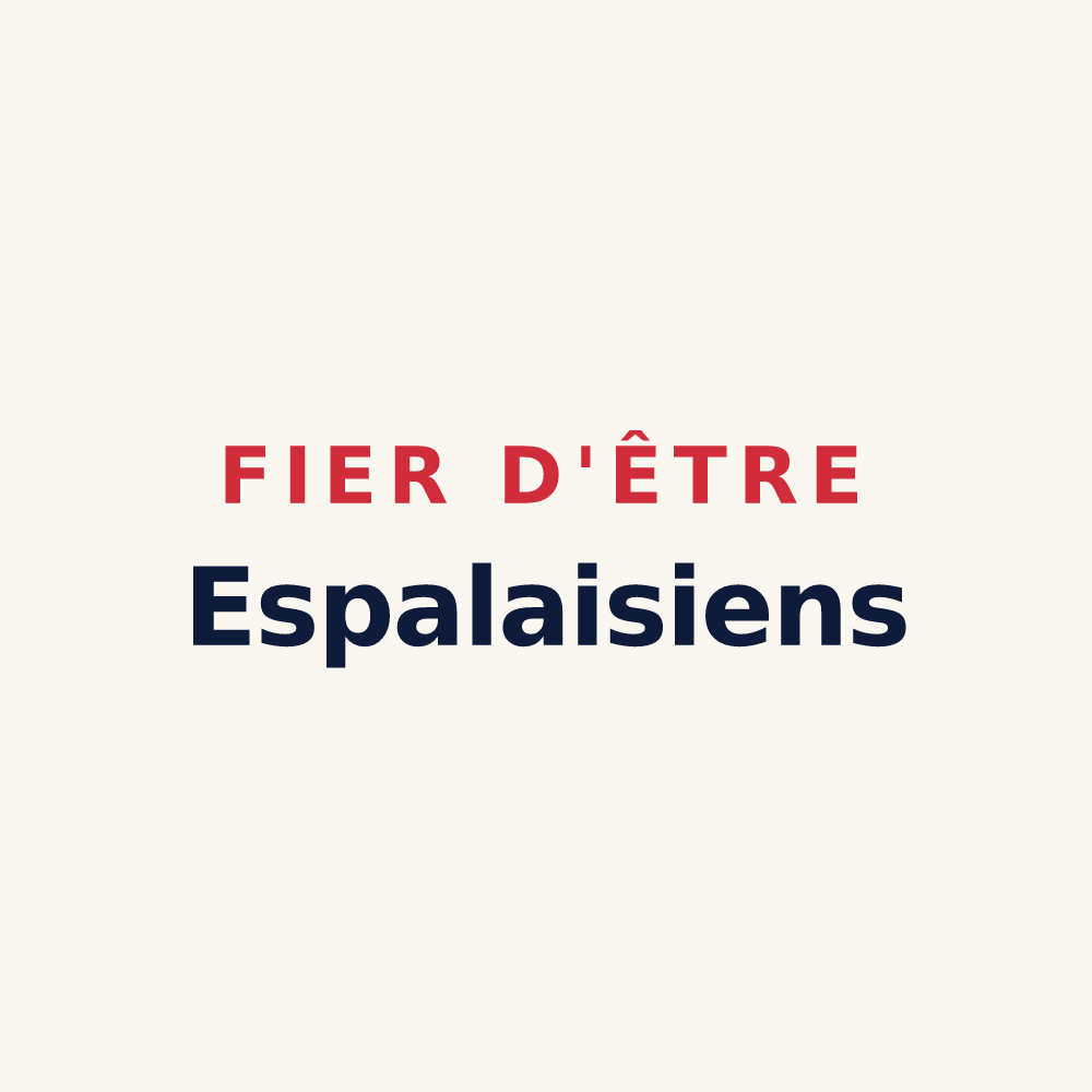 Tasse « Fier d'être Espalaisiens » — design pour Espalais